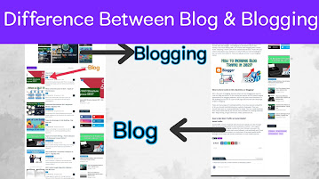 Difference Between Blogs & Blogging