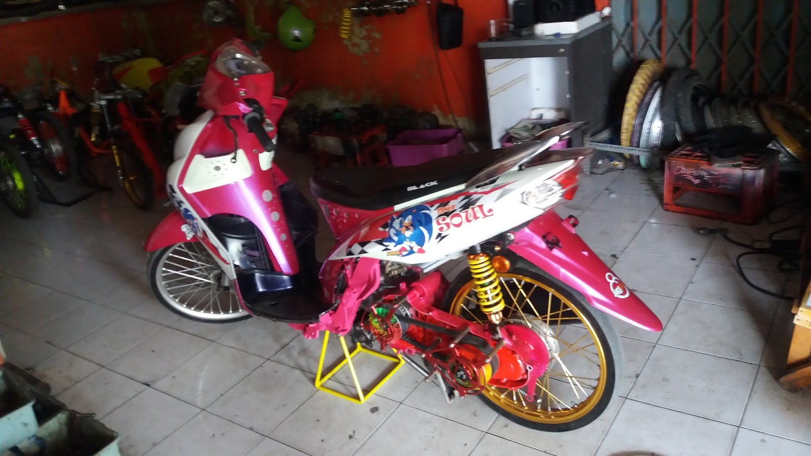 85 Foto Modifikasi Motor Yamaha Mio Soul TeaModifikasi