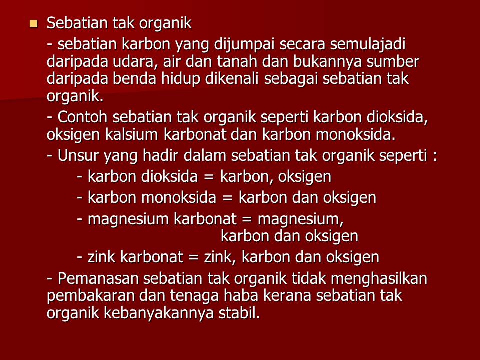 Topik 4 : Sebatian karbon