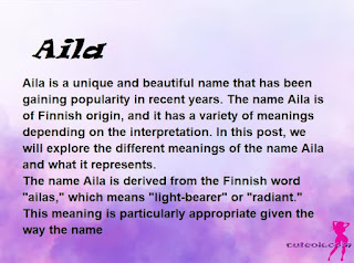meaning of the name "Aila"