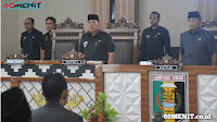 Wabup Lamtim Hadiri Rapat Paripurna DPRD Penyampaian LPPA Anggaran 2022