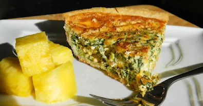 healthy spinach quiche