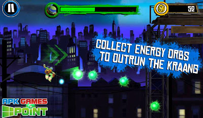 Teenage mutant ninja turtles ROOFTOP RUN For android Mobiles and tabs