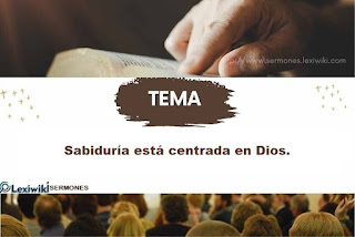 Sabiduría está centrada en Dios.