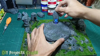 How to make a Realistic Diorama Fantasy Stone Altar