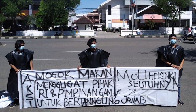Lemas, 3 Pemuda Mogok Makan di DPR Aceh Dilarikan ke RS