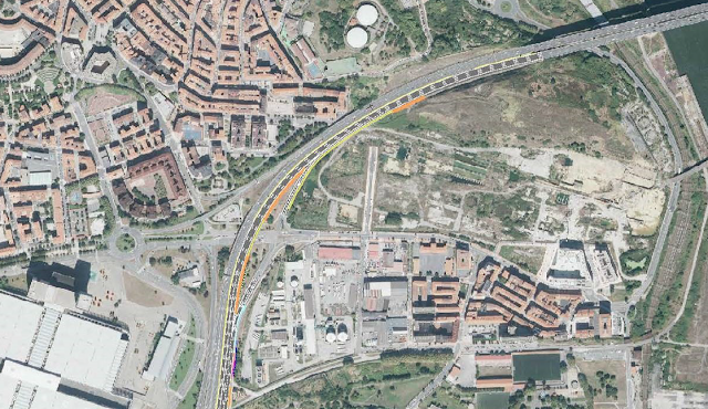 Proyecto para aliviar los atascos hacia el puente de Rontegi en la N637 en Barakaldo