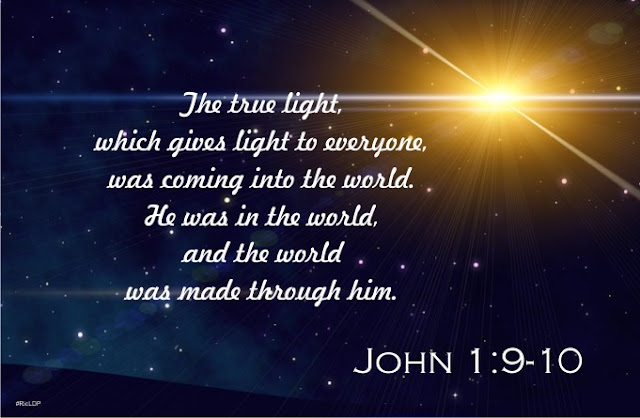 John 1:9-10 picture Bible verse