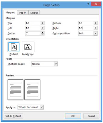 Cara Mengatur Margin Halaman, Ukuran, dan Orientasi di Word 2013 Dengan Mudah