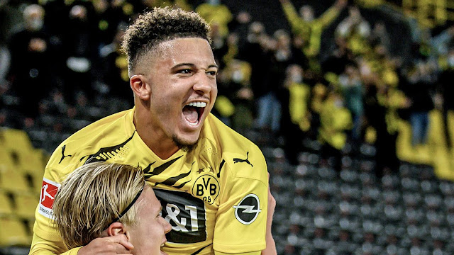 Jadon Sancho and Erling Braut Haaland