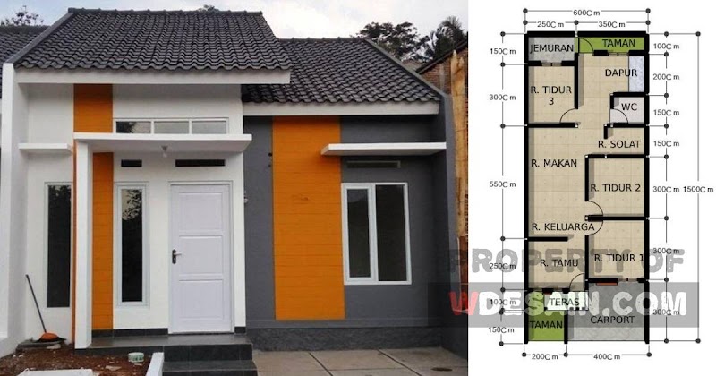 Trend Masa Kini Desain Rumah Lebar 6 Meter Panjang 15 Meter, Desain Rumah