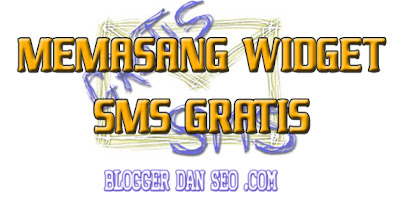 Widget SMS,blogger