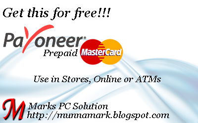 Payoneer Free Prepaid Master Card