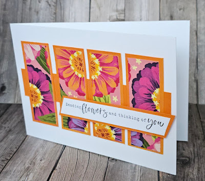 Simply zinnia stampin up pattern paper techniques