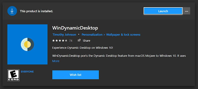 Cara mudah menginstall Dynamic Desktop di Windows seperti layaknya di MacOS