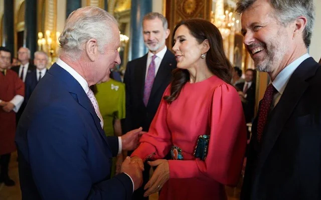 Princess of Wales, Queen Letizia, Princess Victoria, Princess Mary, Princess Mette-Marit, Princess Kiko and Princess Amalia