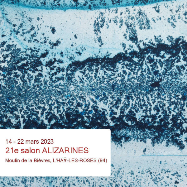 affiche, exposition alizarines, agnès grégis, au pinceau dansant, aquarelle, art visuel, peinture, 2023, salon artistique