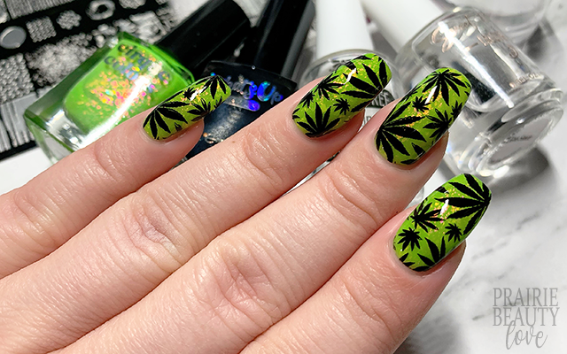 1. "Weed Leaf Stiletto Nail Art Tutorial" - wide 2