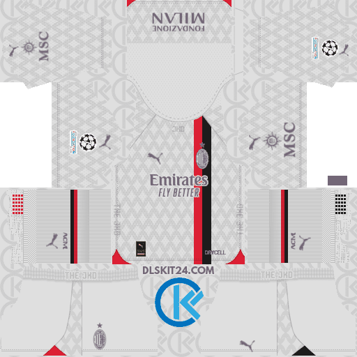 AC Milan Kits 2023-2024 Puma - Dream League Soccer Kits 2024 (Away)