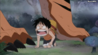 ワンピースアニメ 幼少期 493話 ルフィ かわいい Monkey D. Luffy | ONE PIECE Episode 493