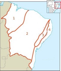 Sub regiões do Nordeste