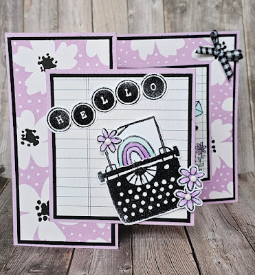 Just my type stampin up z fold fun fold card