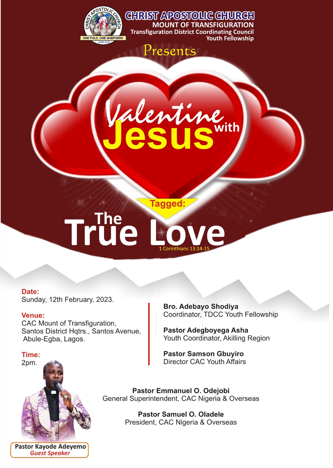 CAC Transfiguaration DCC Sets For Valentine With Jesus | Details