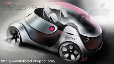 imove, icar, apple, concept car, future car, cool, smart, creative, design