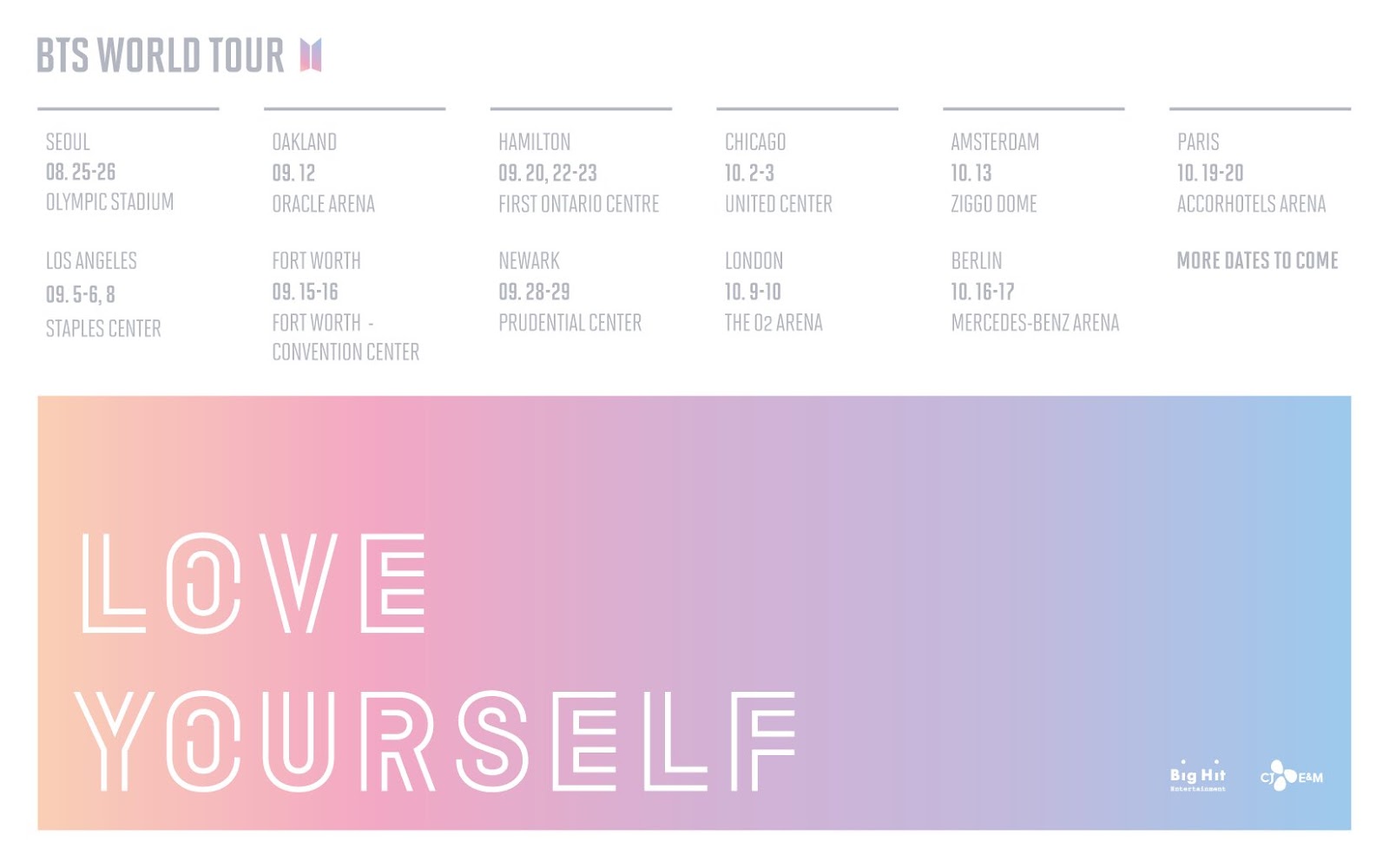 CONCERT WATCH: BTS - Tickets on Sale in May for "Love 