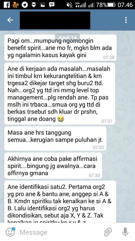 Testimoni Sila Spirit