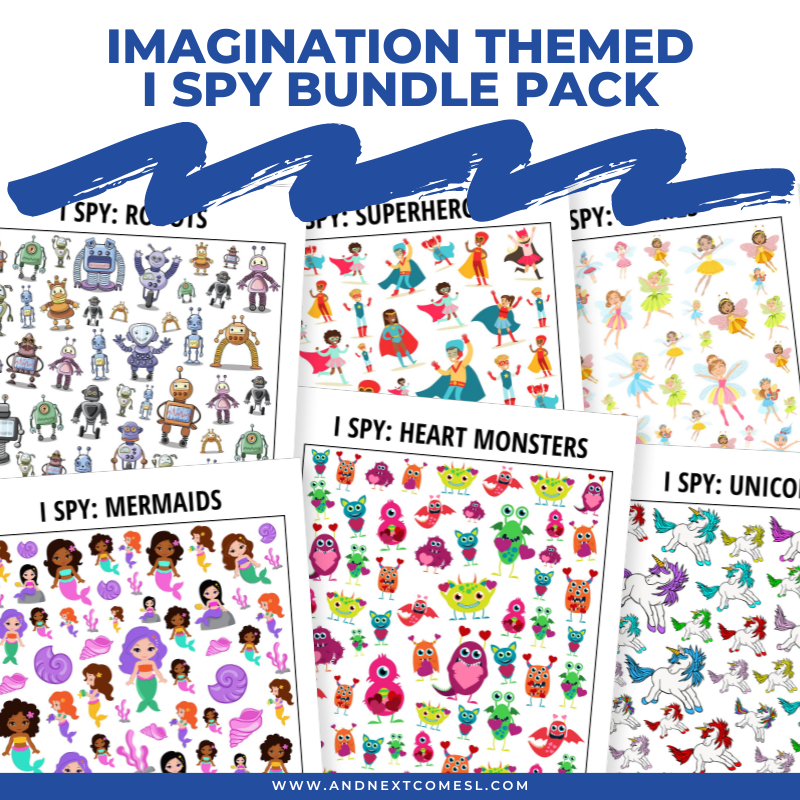 Imagination I spy games for kids