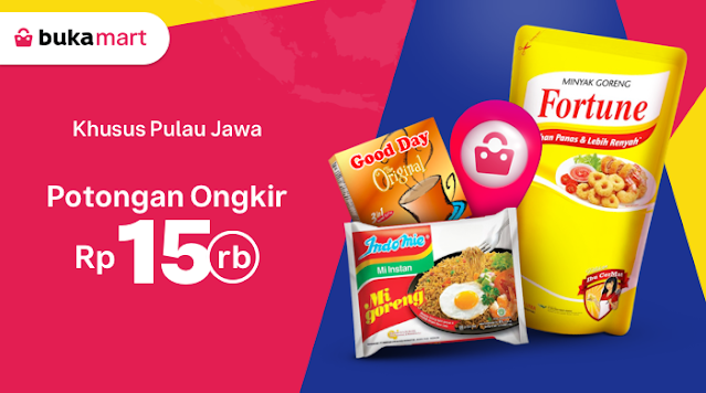 Saatnya belanja di bukamart bukalapak dengan mendapatkan ongkir gratis hingga 15 ribu