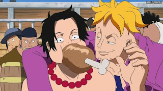 ワンピースアニメ 頂上戦争編 461話 エース マルコ | ONE PIECE Episode 461