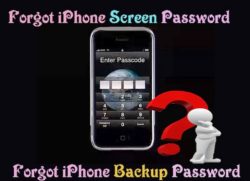 forgot iPhone backup and screen password