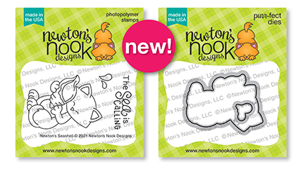 Newton's Seashell Stamp Set & Die Set by Newton's Nook Designs #newtonsnook