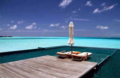 pool in the sea rangali island maldives  sjck Kolam Renang Paling menakjubkan 