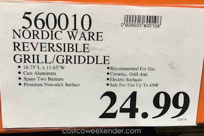 Deal for the Nordic Ware Reversible Grill Griddle at Costco