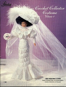 Vestido de Noiva de Crochê Para Barbie Crochet Collector 1