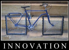 innovation: bike with square wheels