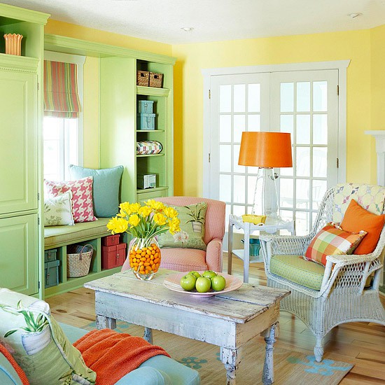 Modern Furniture: 2013 Colorful Living Room Decorating Ideas