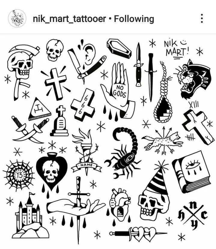 Plantillas para tatuajes Stick and Poke