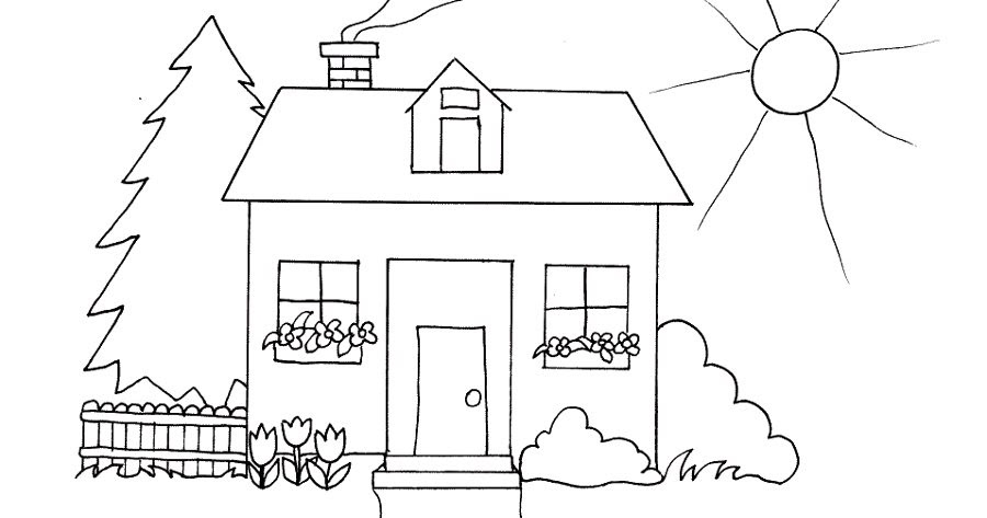house coloring pages
