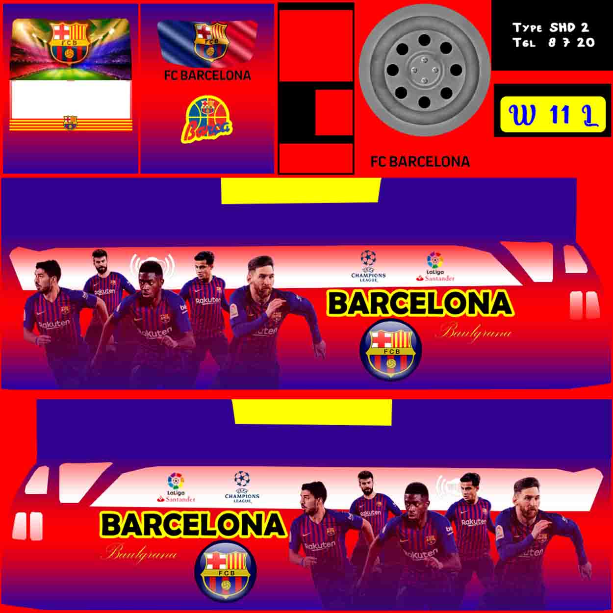 livery bussid barca