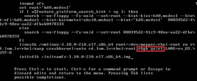 Resetting the Root Password of RHEL7