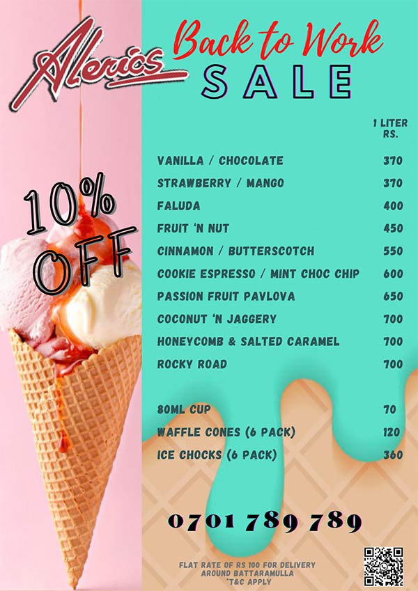 Alerics Ice Cream 10% off