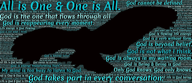 all is one and one is all christian motivational banner