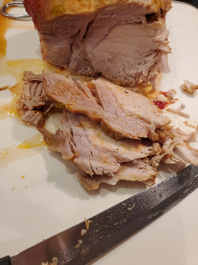 sliced mojo pork