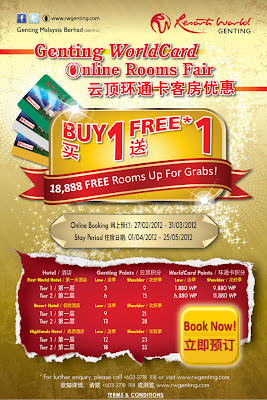 Genting FREE Rooms Promotion 2012