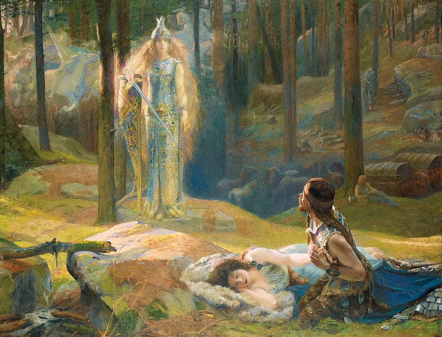 symbolist painting,Sigmund, valkery 