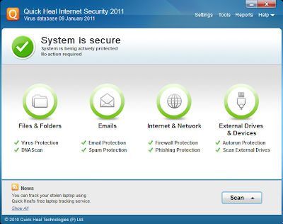 Quick Heal Internet Security 2011 12